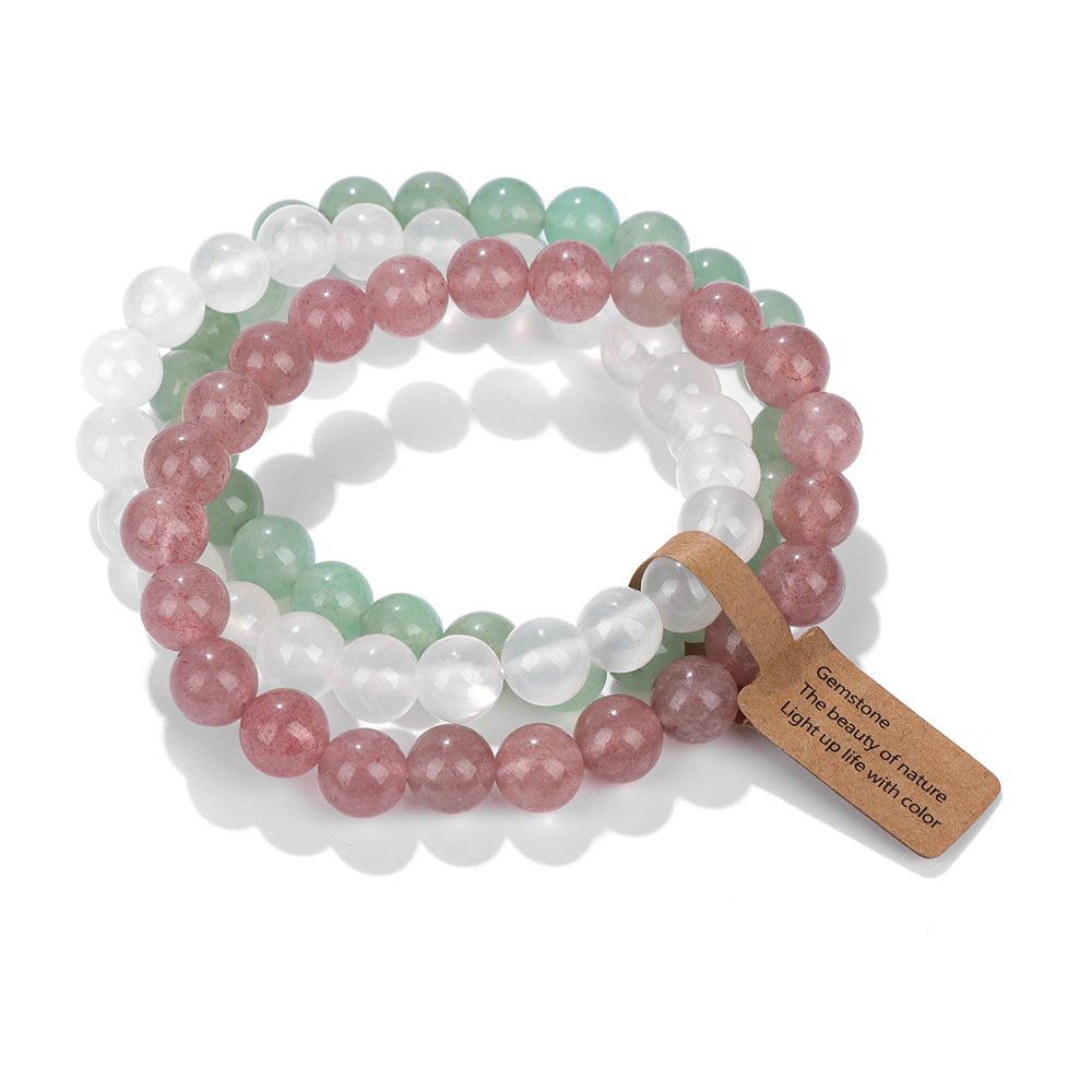 Hot Selling Natural Stone Crystal Beads Multi-Layer Amethyst Bracelets for Women and Men Semi-Precious Fashion Jewelry for All