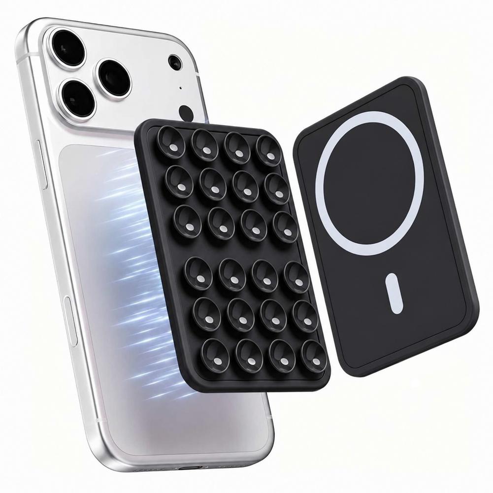 New Magnetic Suction Phone Mount for MagSafe Case Silicone Grip Holder For iPhone Removable Hands-Free Selfie Bracket 5