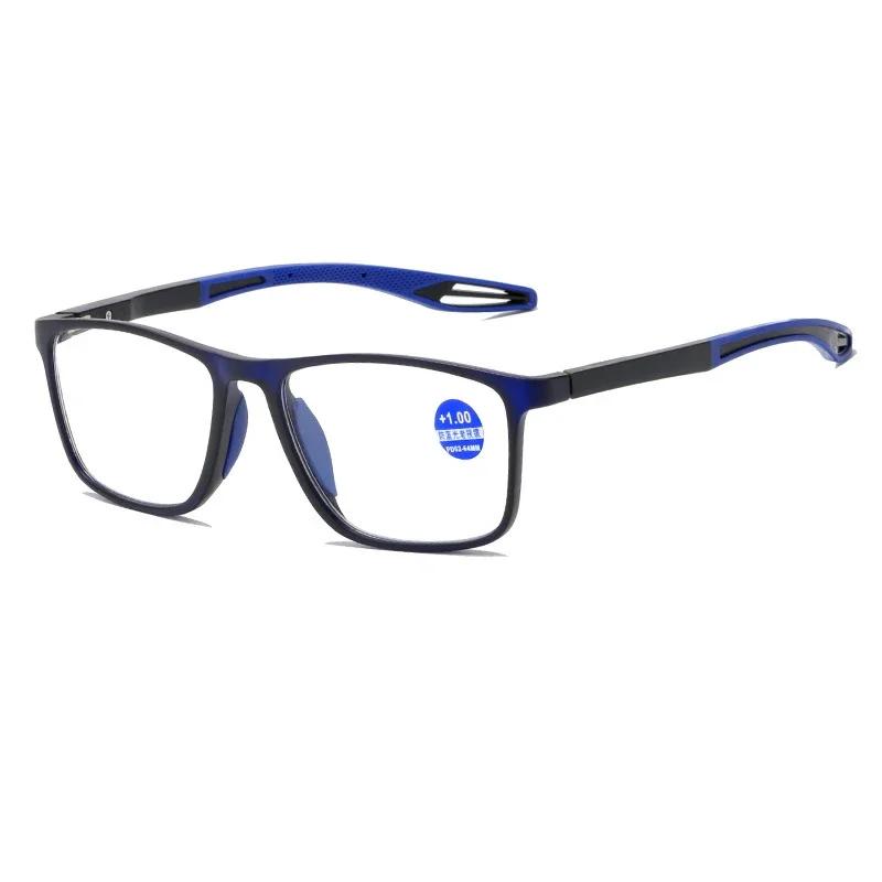 High-definition Anti Slip Hyperopia Eyeglasses Ultra Light TR90 Sports Presbyopia Glasses Anti Blue Light Reading Eyewear