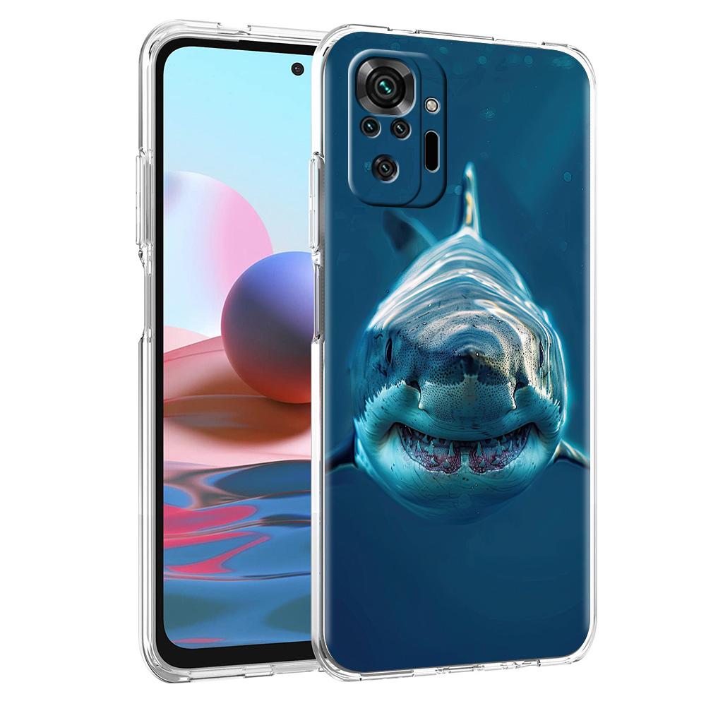 Phone Case For Xiaomi Redmi Note 15 14 5G 13 12 10 11 Pro Plus 4G 14C 13C 12C Soft TPU Cover Shark