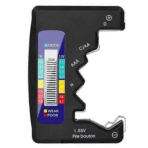 Universal Battery Tester Checker, Digital Battery Capacity Level Tester for C AA AAA D N 9V 1.5V Button Cell Small Mini Batteries