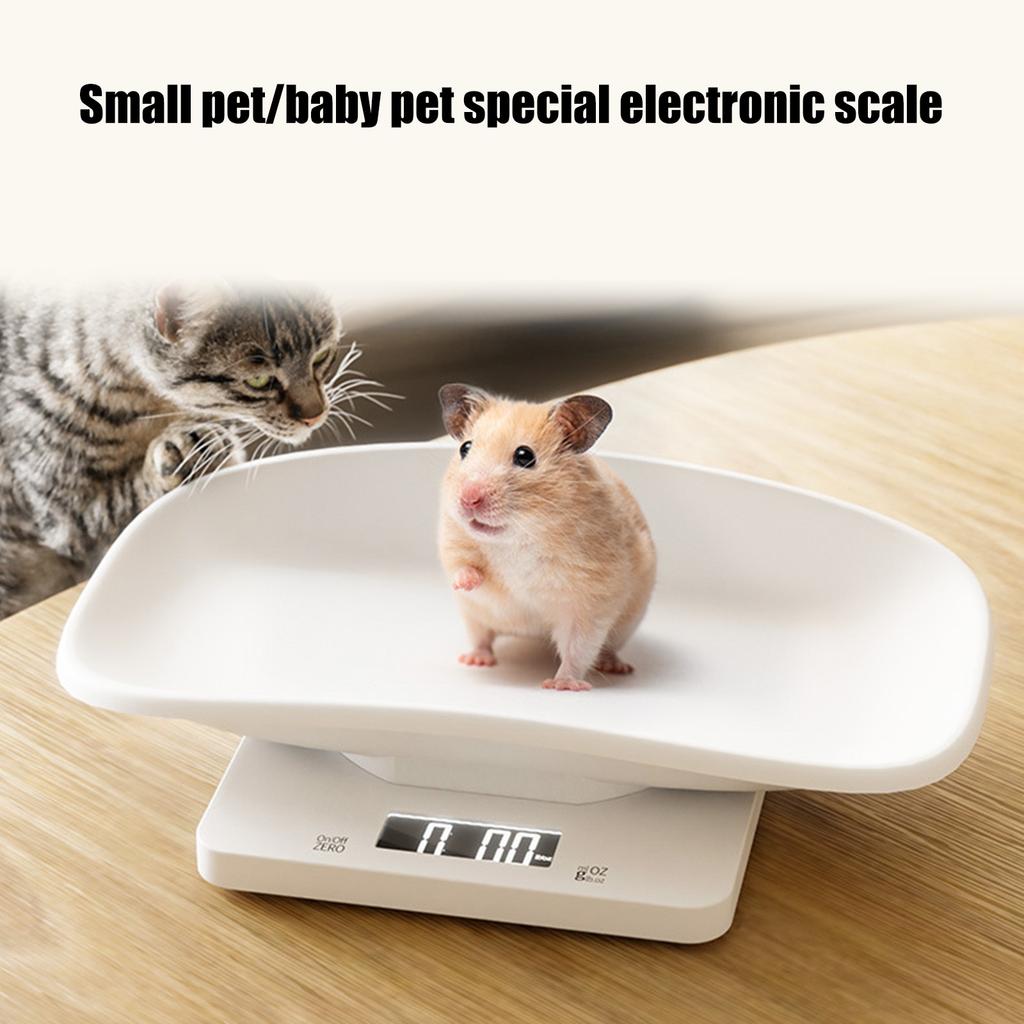 Practical Digital Pet Scale for Puppies and Small Animals Accurate Weighing with Unit Conversion and Comfortable Tray