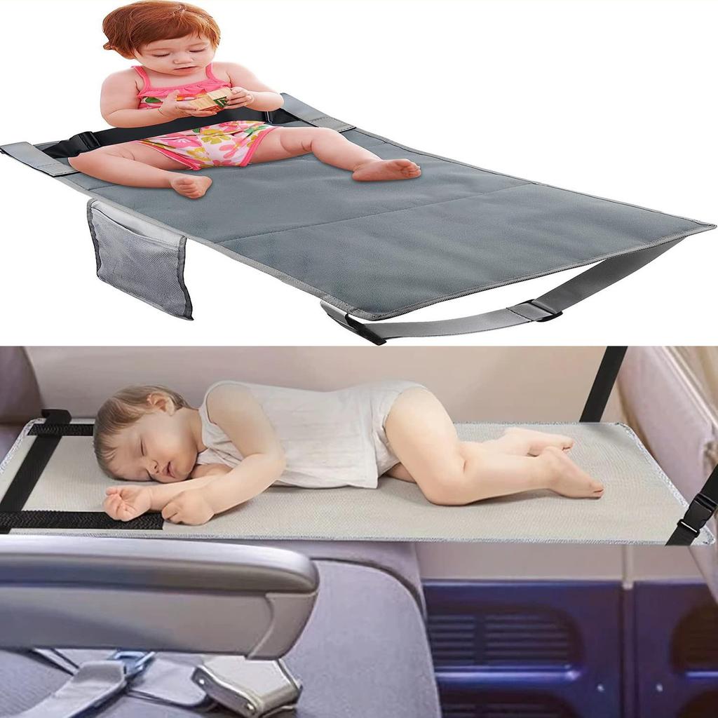 Tragbare Fußstütze für Kinderflugzeuge, Reise-Flugzeugsitz-Erweiterung für Kinder, Reisebett für Kinder im Flugzeug