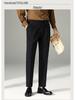 DFBOSS Gurkha Men's Slim Fit Dress Pants - Adjustable Waist, Straight Leg, Wrinkle-Free for Business Casual (Spring & Autumn)