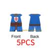 Medieval Military Castle Knight Building Blocks - King Figures with Helmet Armor and Weapon Accessories