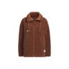 Lounge Jacket Fleece Sports Casual Jacket for Women, Brown
