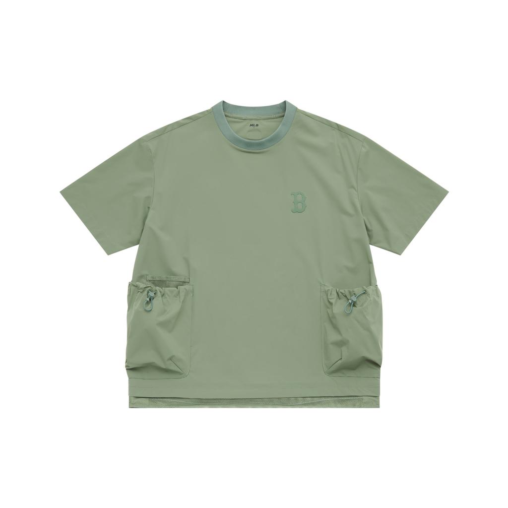 New MLB Basic Collection Boston Red Sox SS25 T Shirt Unisex Khaki 3ARSB0553-43KAP