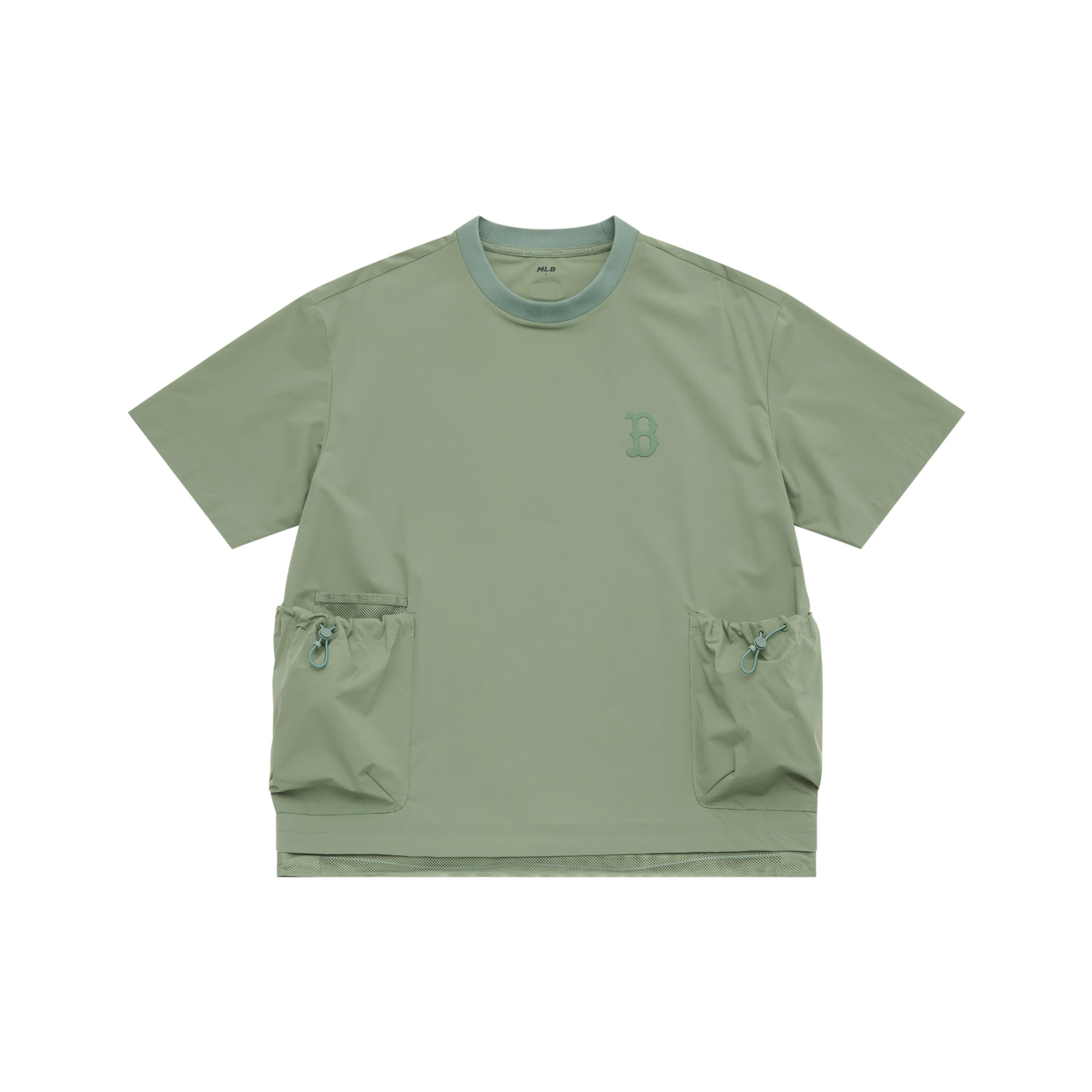 

New MLB Basic Collection Boston Red Sox SS25 T Shirt Unisex Khaki 3ARSB0553-43KAP XXL