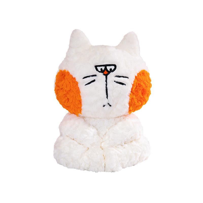 Plush Cat Emoticon Toy Cartoon Stuffed Animal Doll Decoration Cute Gift Kids