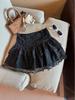 Ballet-Inspired High Waist A-Line Lace Chiffon Skirt for Women