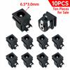 10Pcs Black Female DC Power Jack DC062 Connector  for Electronic Devices