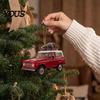 Unique Ornament for Christmas Tree Car Hanging Ornament, Acrylic Flat Print Pendant Elegant Decoration Rearview Mirror, Festive Holiday Decoration,