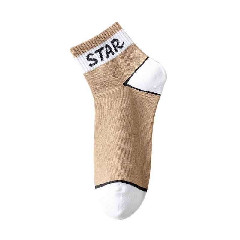 Female Autumn Sports Color Anti Odor 5A Anti Bacterial Tube Socks