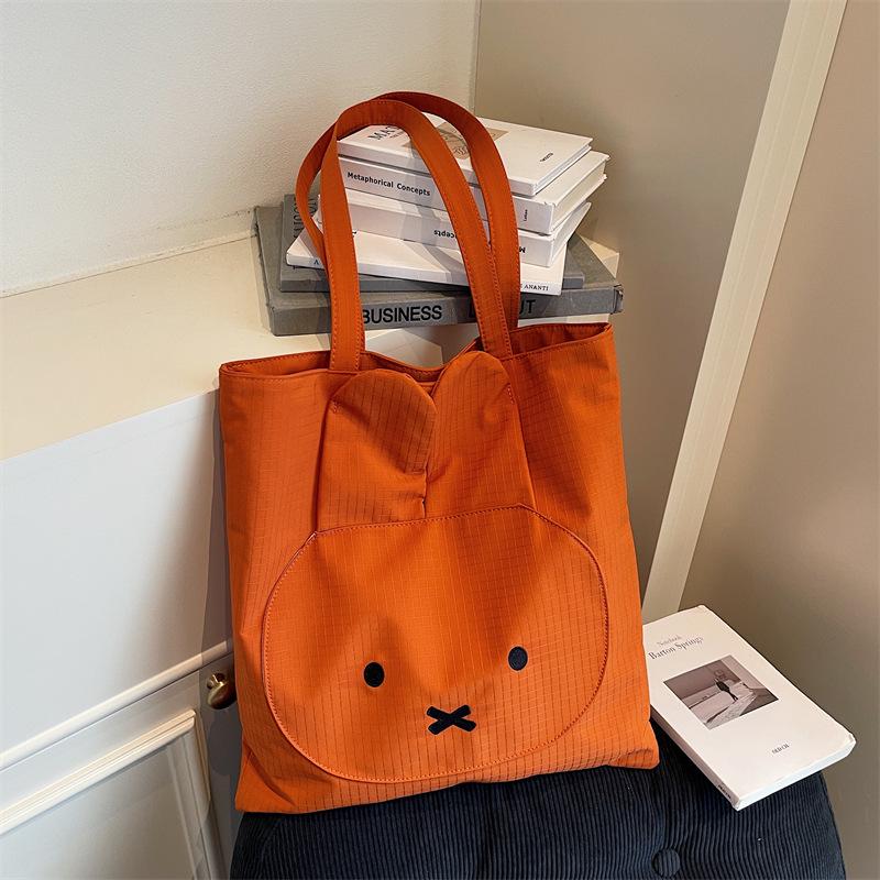 Large Capacity Miffy Tote Bag for Women - Versatile Plaid Commuter, Handbag, Shoulder Bag.