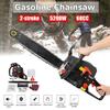 5200W 68CC 20'' Chainsaw 13000RPM Gasoline Petrol Saw Cutter Bar & Chains Kit 530*270*310mm