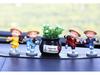Creative Kung Fu Little Monk Car Air Freshener - Drunken Fist Decor, Set of 4 Monks