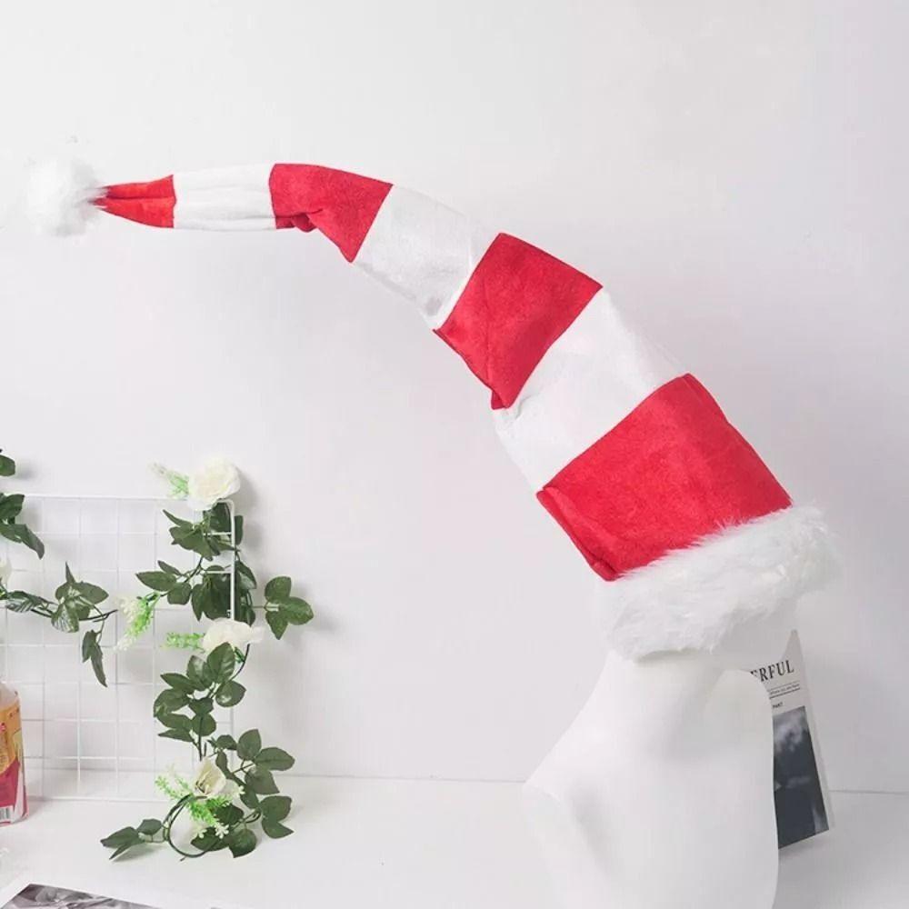 

Striped Elf Christmas Hat Extended Santa Elf Stripy Hats New Santa Claus Hat