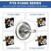 Replacement for D Faucet 13 Series Single-Function Shower Valve Trim Kit, Shower Handle, Brushed Nickel Shower Trim Kit T13020-SS (Cartridge and