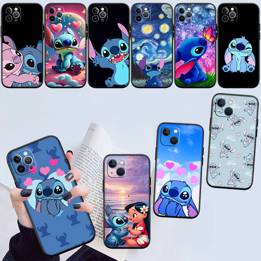 Cute Lilo Stitch Phone Case for Redmi Note 12 12S 12C 13 13C 13R 14 14S 14R 14C 11A 13X A3 A3X A4 A5 Pro Max Plus