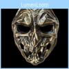 Silver Copper And Predator Resin Mask Role Play Prop For Halloween Activity