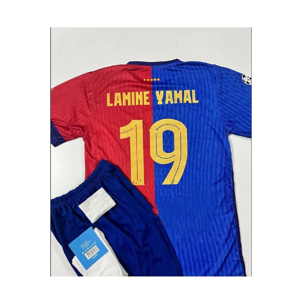 New Season 2024/24 Laminated Yamal Children's Jersey 4l Set Zp00