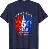250th Anniversary USA Patriotic 250 Years American 4th July T-Shirt