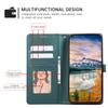 For Samsung Galaxy S25/S24 Case 3D Rhombus Grid Imprinted Wallet Leather Phone Cover with Lanyard