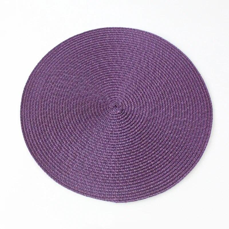 1 STÜCKE Runde Gewebte Rutschfeste Küche Tischset Rutschfeste Tisch Matte Küche Zubehör Dekoration Home Pad Coaster