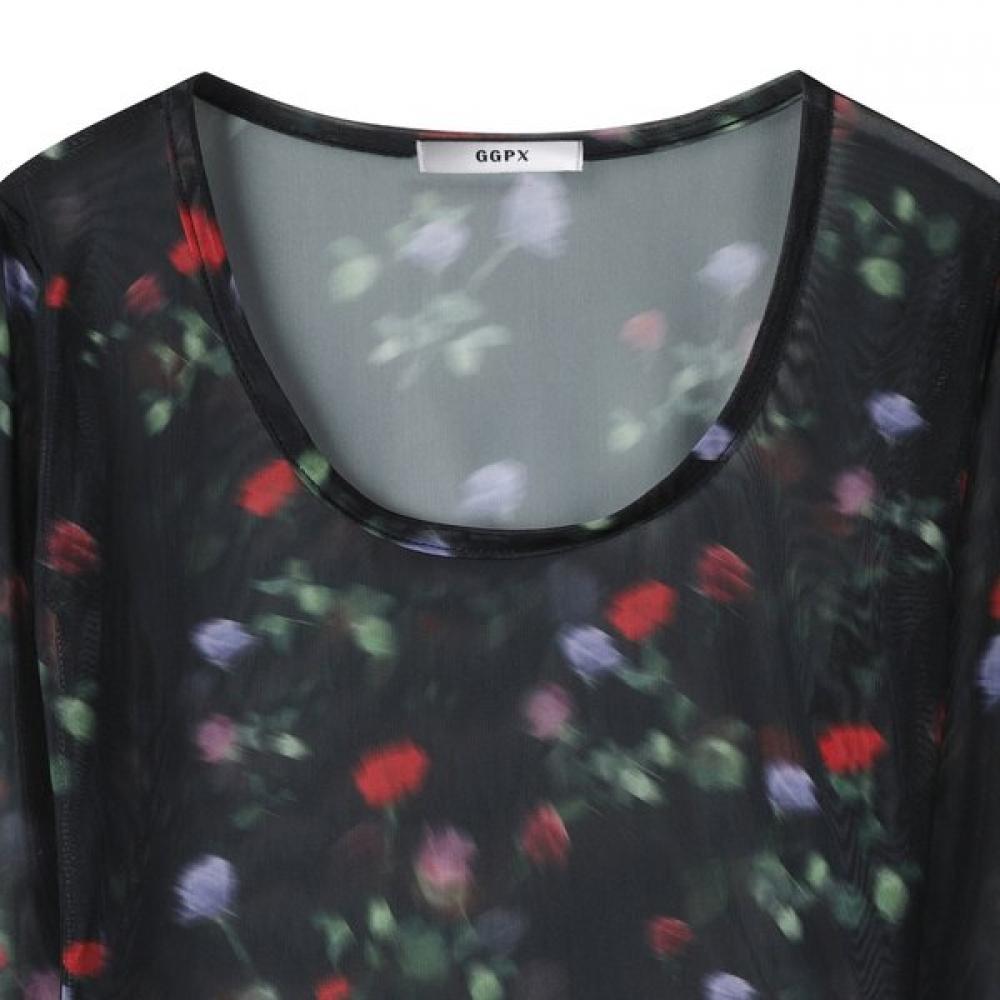 Ggpx New York Sheer Flower Blouse Gq8sh039f