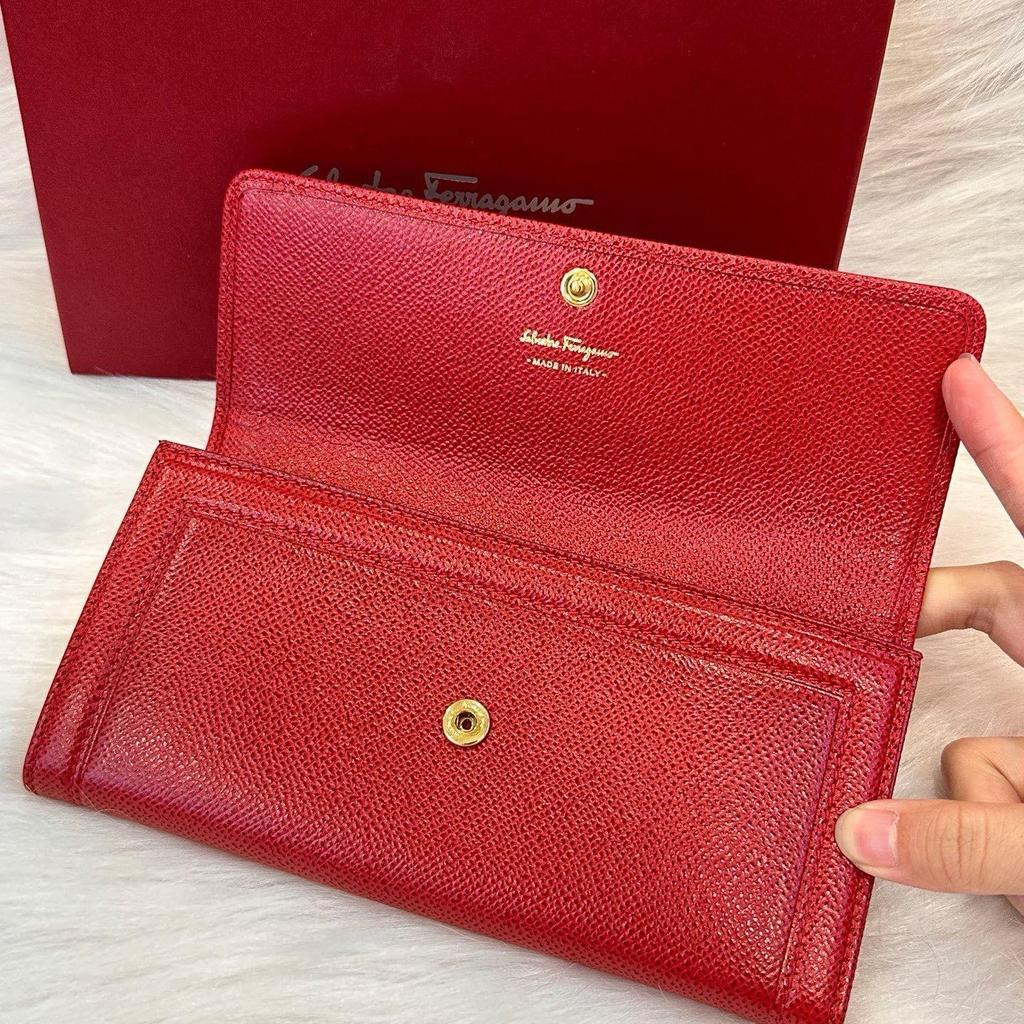 [Pre-Owned] Red Leather Card Holder - Excellent #CBBYMS