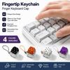 Polka Dot Finger Keyboard Caps DIY Keyboard Pinch Toy Relaxing Fidget Keychain