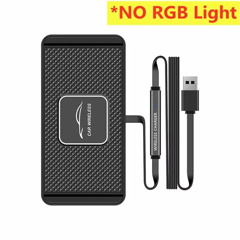 Car Wireless Charger Silicone Non Slip Pad Car Phone Charger PD USB Fast Car Wireless Charging Station for iPhone Samsung Xiaomi