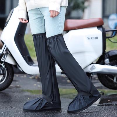 Waterproof and Anti-slip Rain Shoe Covers for Men, Universal, Thickened, Wear-resistant, Knee-high, High-top Rain Shoe Covers, Long Style