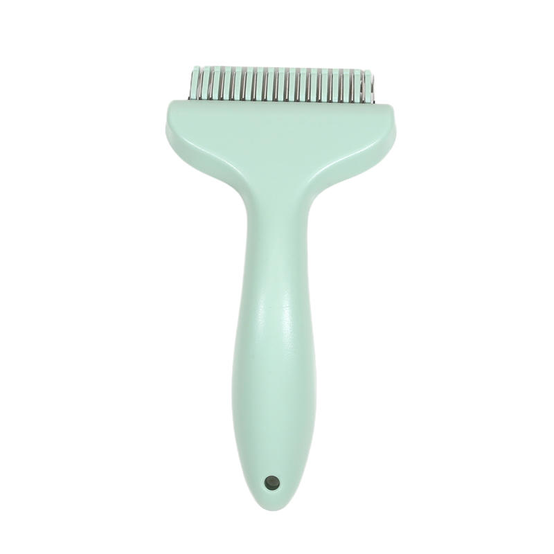 Floating Stainless Steel Dog Hair Removal Brush For Long Hair Breeds Puppy Cat Comb Pet Grooming Products Curved Design