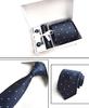 [Xiang Ru] 4-Piece Tie Set: Stripe, Check, Solid, Floral Pattern. Suitable for Business, Work, Commuting, Job Hunting, Weddings, Father's Day,