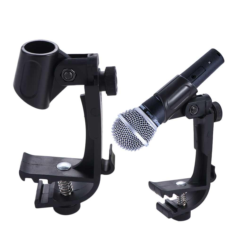 Accessories Mic Clamp Stand Clip Holder Drum Microphone Clip Drum Mic Stand Drum Microphone Holder