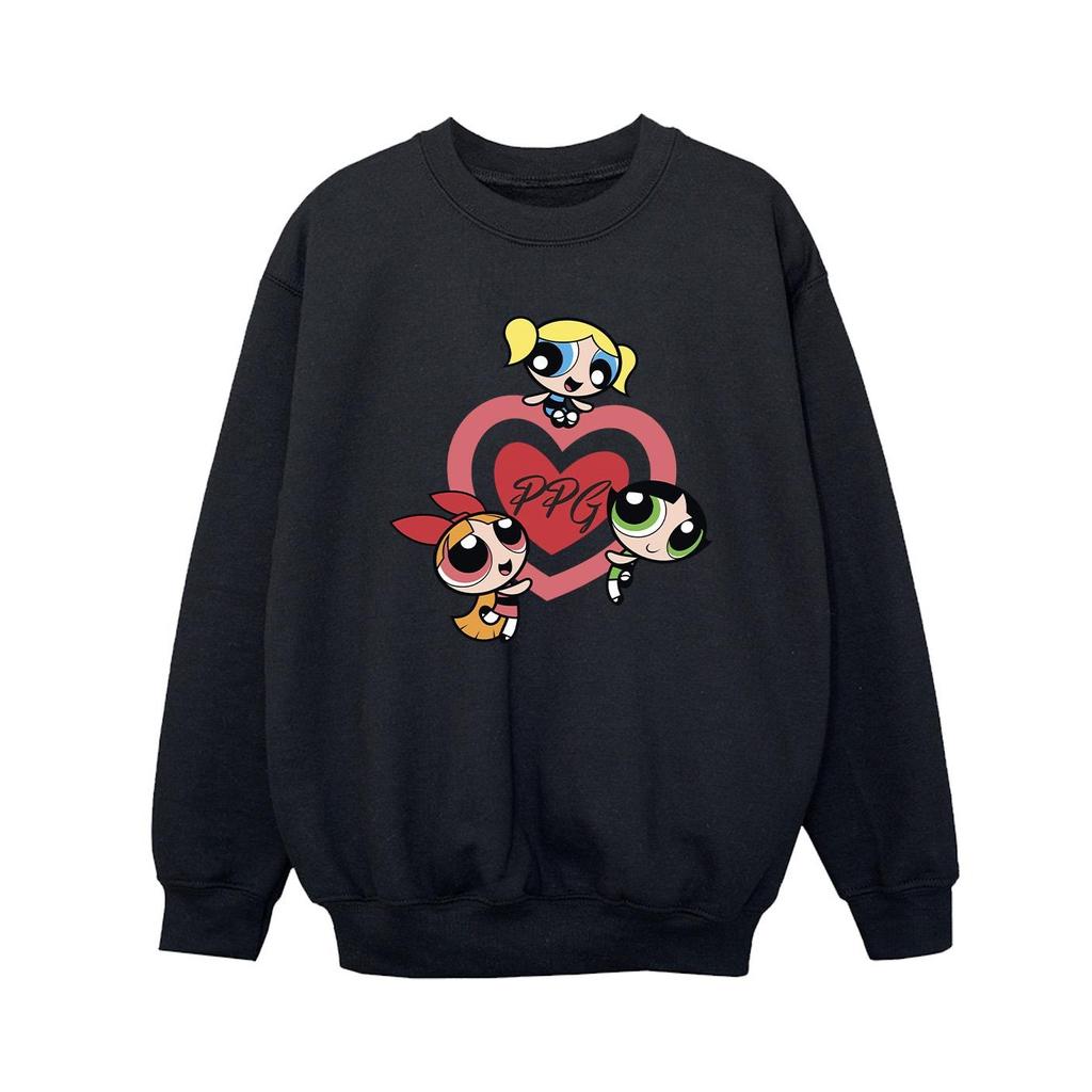 The Powerpuff Girls Boys Double Heart Sweatshirt