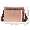 Men's Fashionable Single-shoulder Crossbody Bag, Men's Retro Oil-wax Genuine Leather Messenger Bag