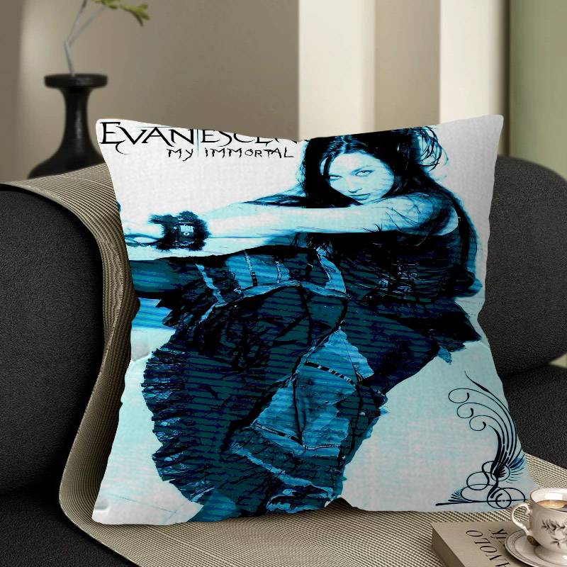 Evanescence Band Cushion Cover Pillow Cover Decor Pillowcase Printed Cushion Case For Couch
