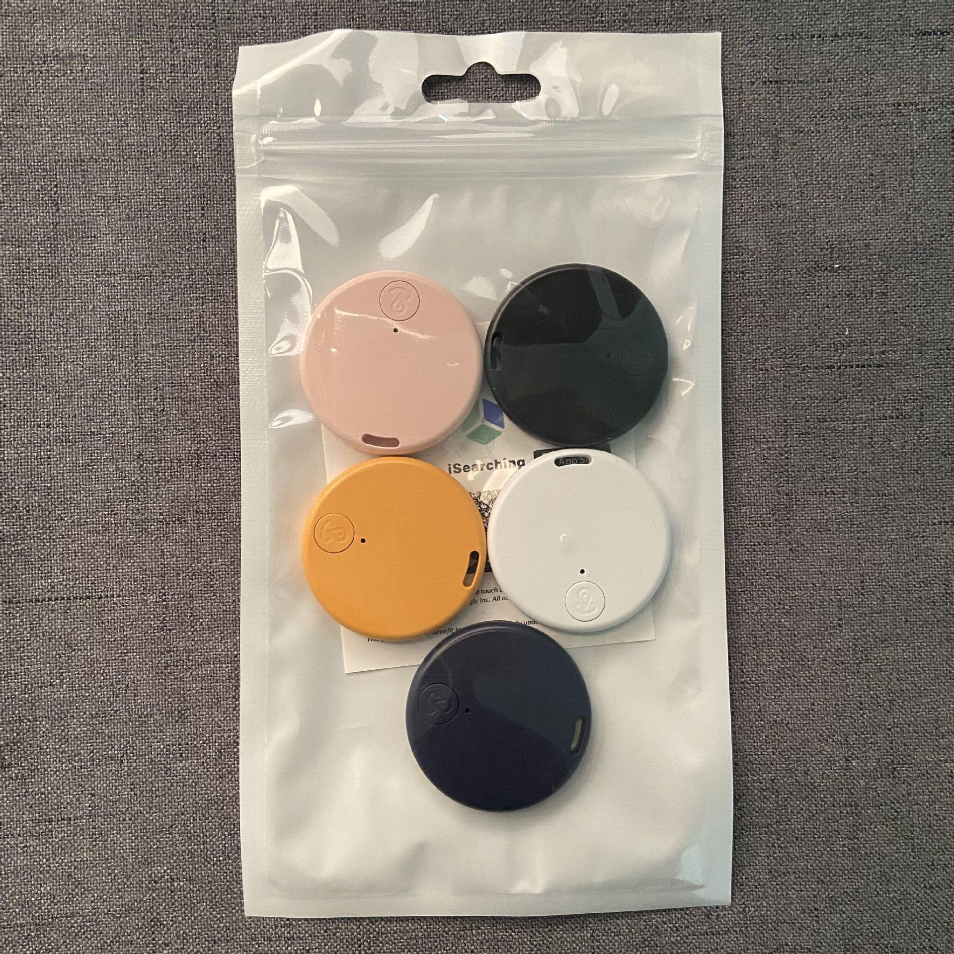 Круглый Bluetooth трекер против потери и двусторонняя сигнализация для сумок