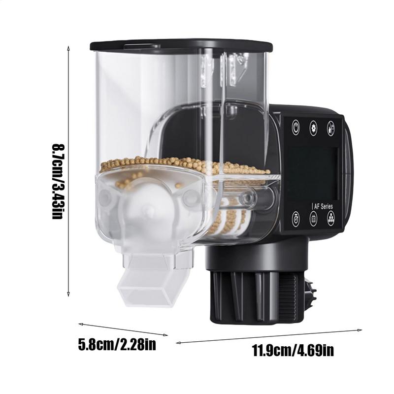 Fish Automatic Feeder Battery Powered Smart Fish Feeder With Timer Programmable Feeding Machine With Digital Display Smart Food