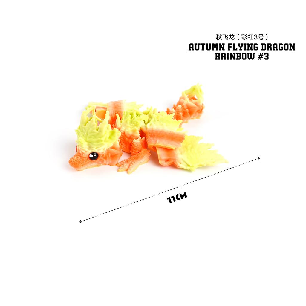 3D Printed Dragon Toys Colorful 3D Flexible Articulated Dragon Toy for Home Desk Decoration Stress Relief Toy for Kids & Adult