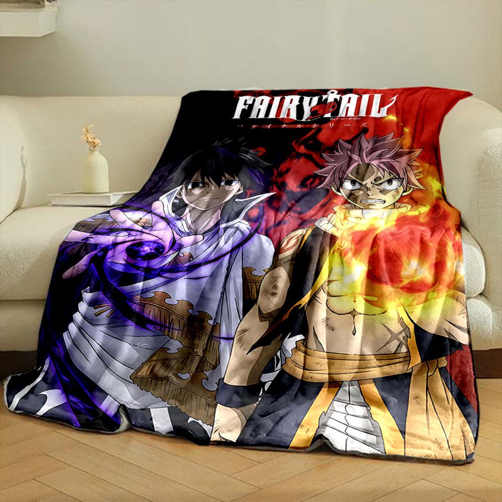 Two Characters Contrast Fire and Dark Energy with Intense Expressions. for All Seasons Blanket Lunch Break Throw Gift