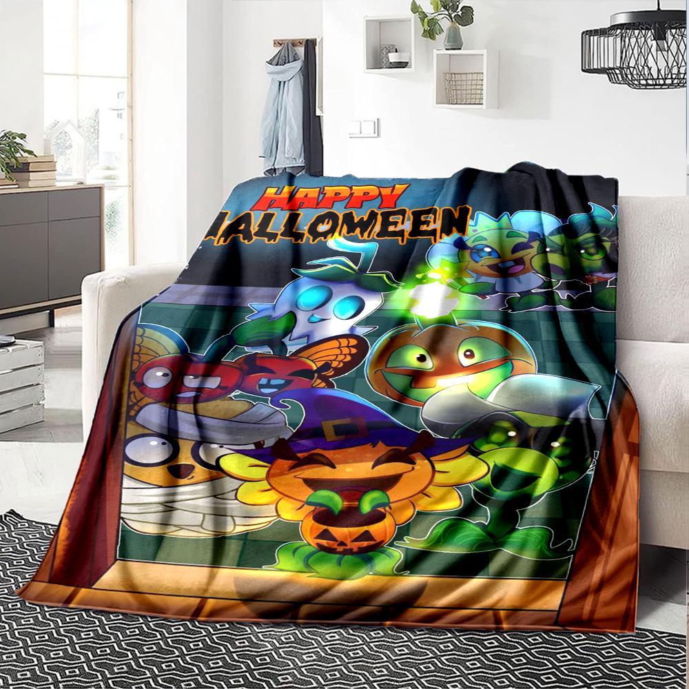 Plants Vs. Zombies Blanket Durable Comfort Great for Bedding Couch Office Chair Four Seasons Multipurpose Modern