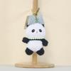 Panda Plush Keychain With Cartoon Milk Bottle And Colored Bow For Kids And Collectors