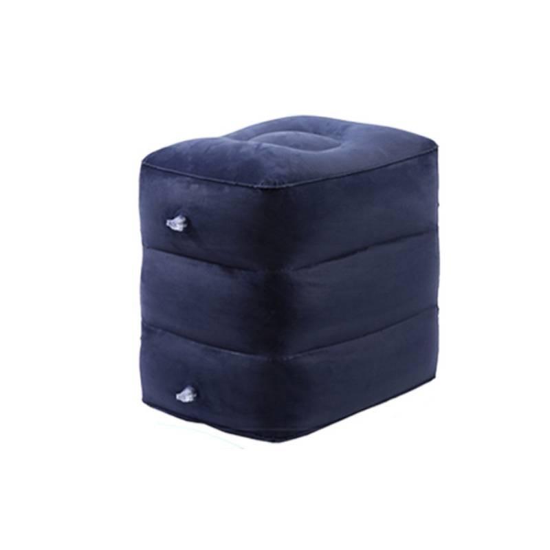 

Inflatable Footrest Travel Leg Foot Rest Plane Pillow Pad Kids Bed Office Stool синий
