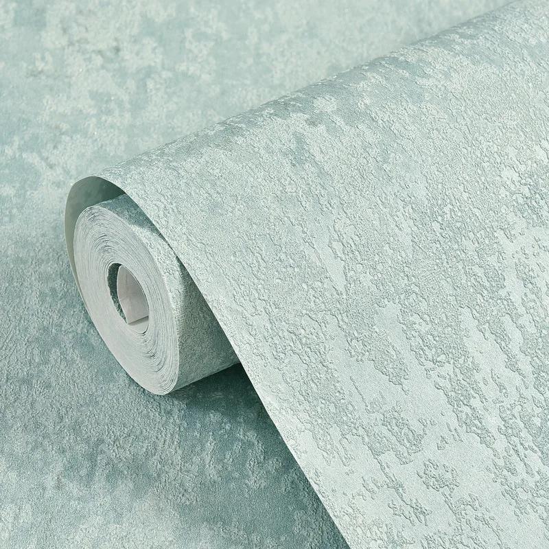 3D Modern Simple Pure Plain Non Woven Wallpaper Bedroom Living Room TV Background Wallpaper Thickened