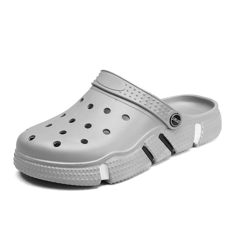 Mens Rubber Sandals Clogs Men Soft Breathable Beach Garden Shoes Summer Casual Zuecos Hombre Cholas Man Plus Big Size 49 50