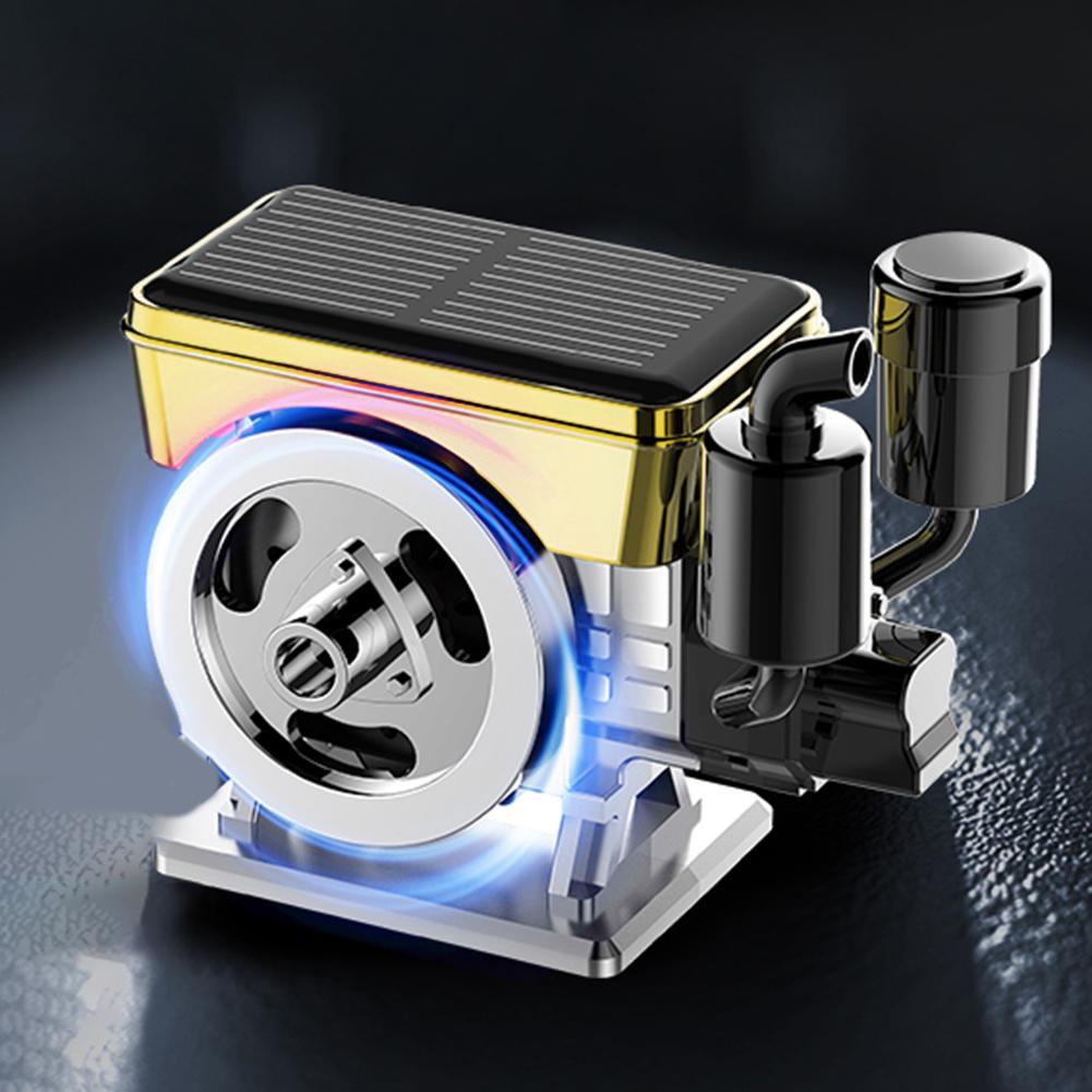 Diffuser Solar Powered Rotating Car Purifier Simulated  Engine Aromatherapy