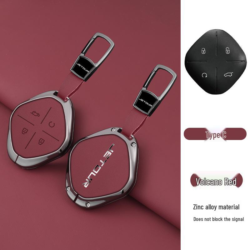 Jetour Dasheng Key Case: 22 Model-Compatible Anti-Lost Car Remote Shell Pendant for Men